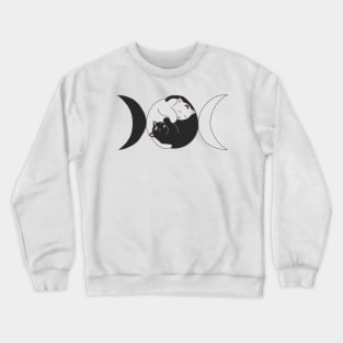 Tripple moon cat Crewneck Sweatshirt